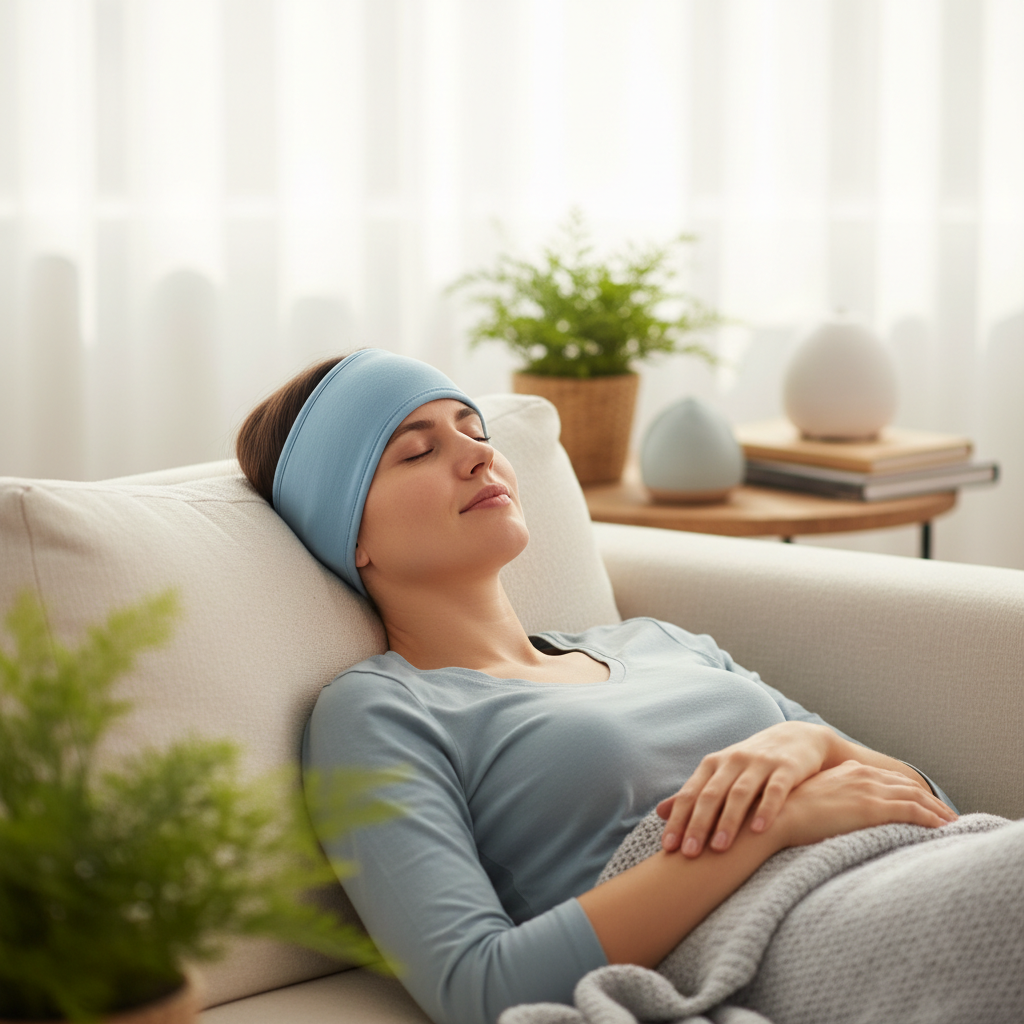 Diadema de Alivio para Migraña con Terapia de Frío